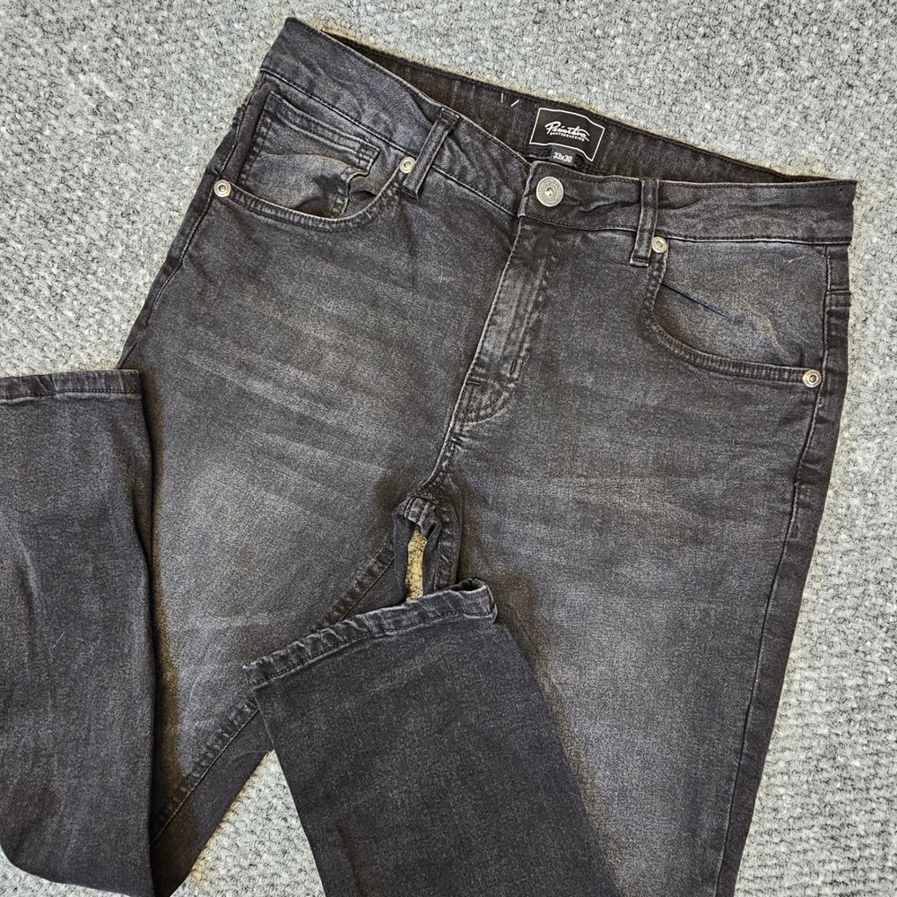 Primitive Skateboarding Mens Faded‎ Black Denim Jeans 33x30 Stretch